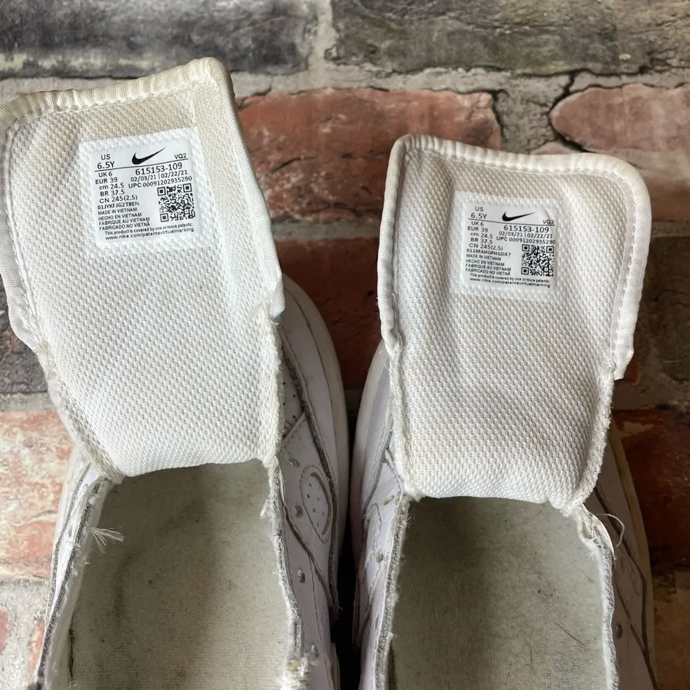 5 for $25🔥Nike‎ Son of Force Triple White Trainers Shoes Youth Size 6.5